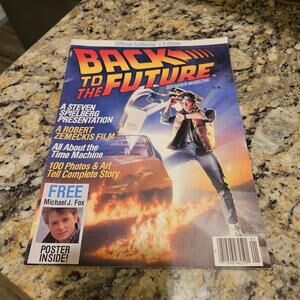 Back To The Future Official Collectors Edition Magazine Missing Poster Excellent
